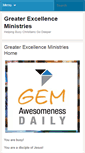 Mobile Screenshot of greaterexcellence.com